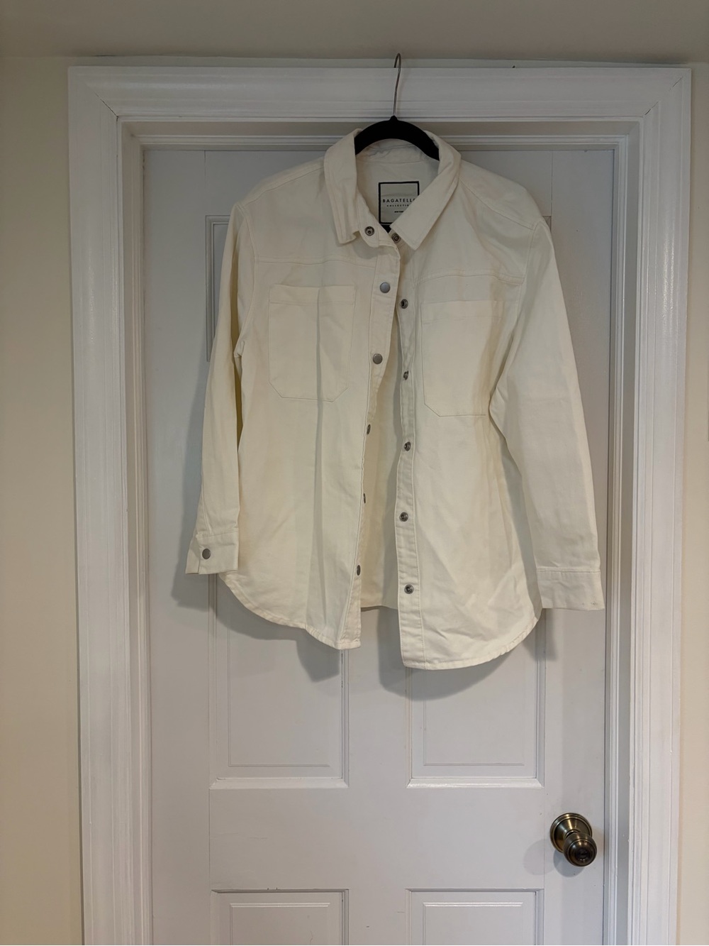 bagatelle Cream jean shacket.